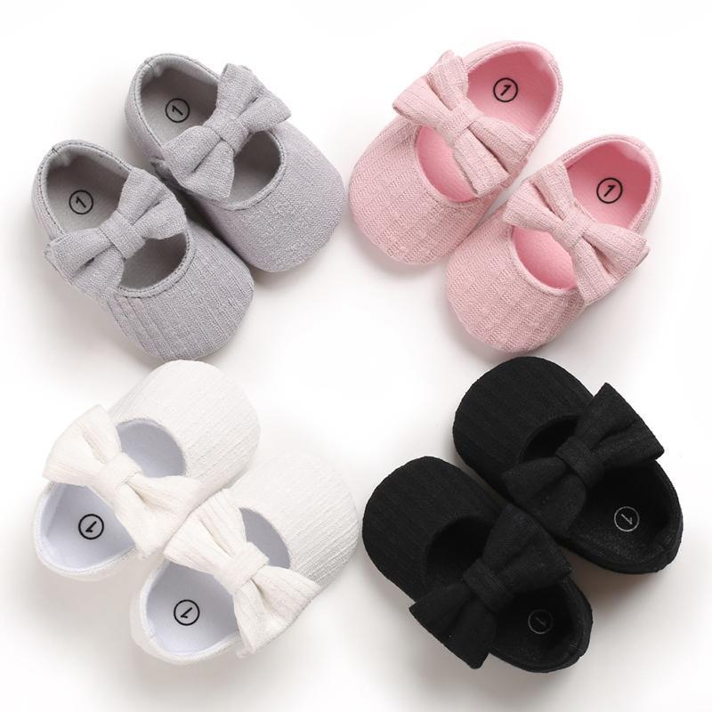 Baby Girls First Walkers Bow Knot Solid Soft Shoe Footwear For Baby Girl Breathable Shoes