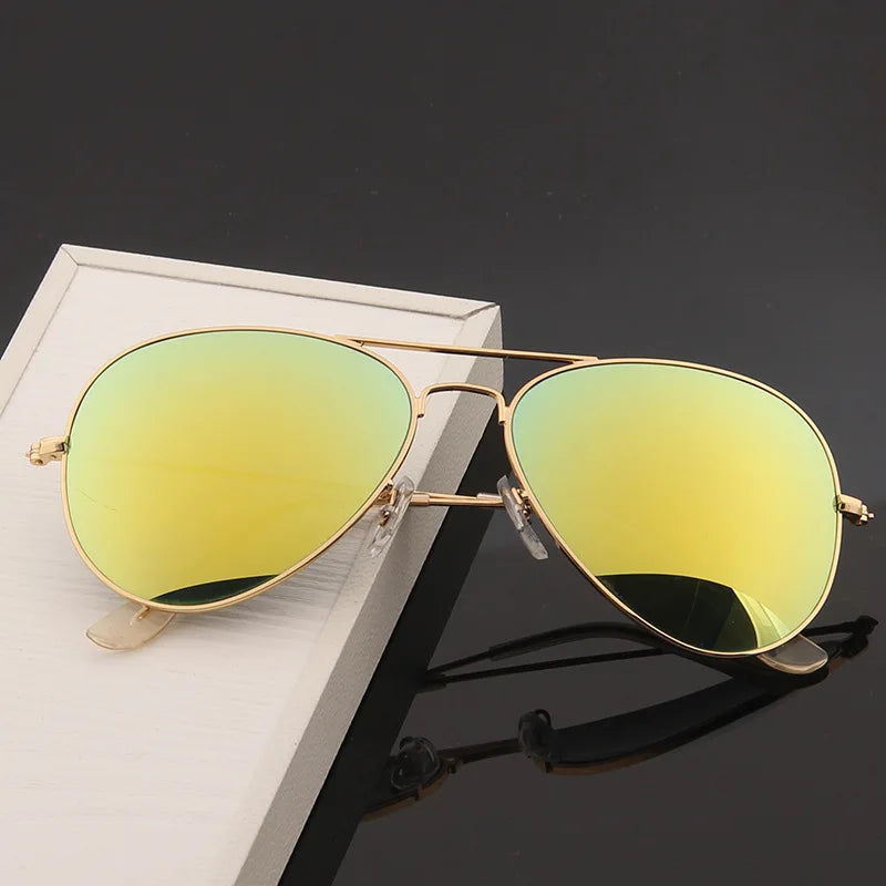 Men's Double Bridge Aviation Sunglasses UV400 2024 Mirror Shades Bidens Cop Sun Glasses Alloy Frame - Premium  from Lizard Vigilante - Just $21.49! Shop now at Lizard Vigilante