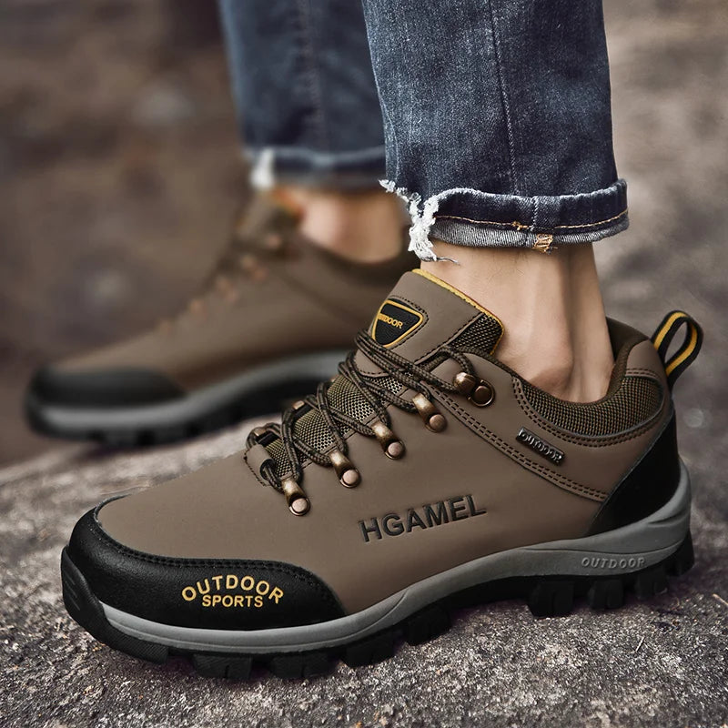 Outdoor Men Treking Shoes Breathable Climbing Hiking Sneakers Men Trainers Comfortable Walking Casual Shoes Men Camping Shoes - Premium  from Lizard Vigilante - Just $30.99! Shop now at Lizard Vigilante