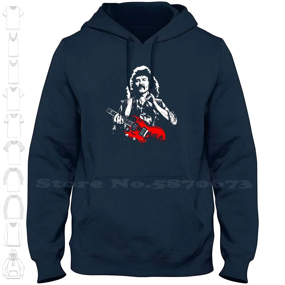 Riff Lord Chronicles Hoodie: Tony Iommi’s Sabbath-Approved Vintage Heavy Metal Tribute - Premium Long-sleeve hoodie t-shirt from Lizard Vigilante - Just $56.66! Shop now at Lizard Vigilante