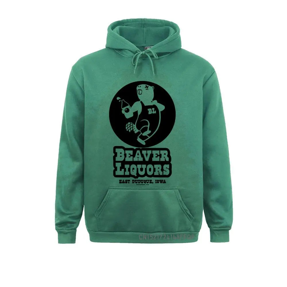 Beaver Liquors Men Sweatshirt Slim Fit Men's Funny Rude Novelty Humor Sweatshirts Hoodies - Premium Hoodie from Lizard Vigilante - Just $47.99! Shop now at Lizard Vigilante