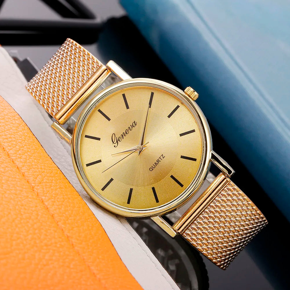 Women Watches Luxury Quartz Braceletes Stainless Steel Dial Casual Bracelet Montre Femme Ladies Watch Zegarek Damski Reloj Mujer - Premium  from Lizard Vigilante - Just $2.99! Shop now at Lizard Vigilante