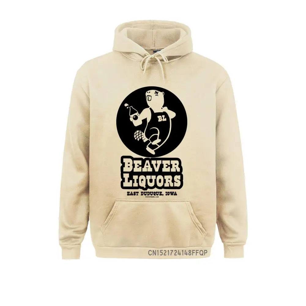 Beaver Liquors Men Sweatshirt Slim Fit Men's Funny Rude Novelty Humor Sweatshirts Hoodies - Premium Hoodie from Lizard Vigilante - Just $47.99! Shop now at Lizard Vigilante