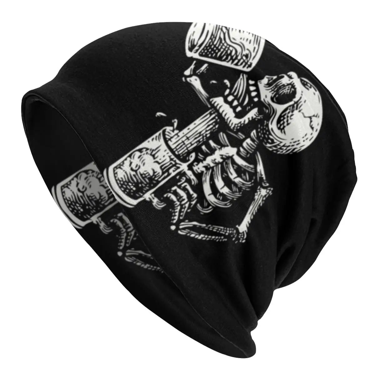 Harlock Vintage 3D Print Beanie – Cool Winter Skull Skeleton Knit Hat for Men and Women - Premium beanies from Lizard Vigilante - Just $19.88! Shop now at Lizard Vigilante