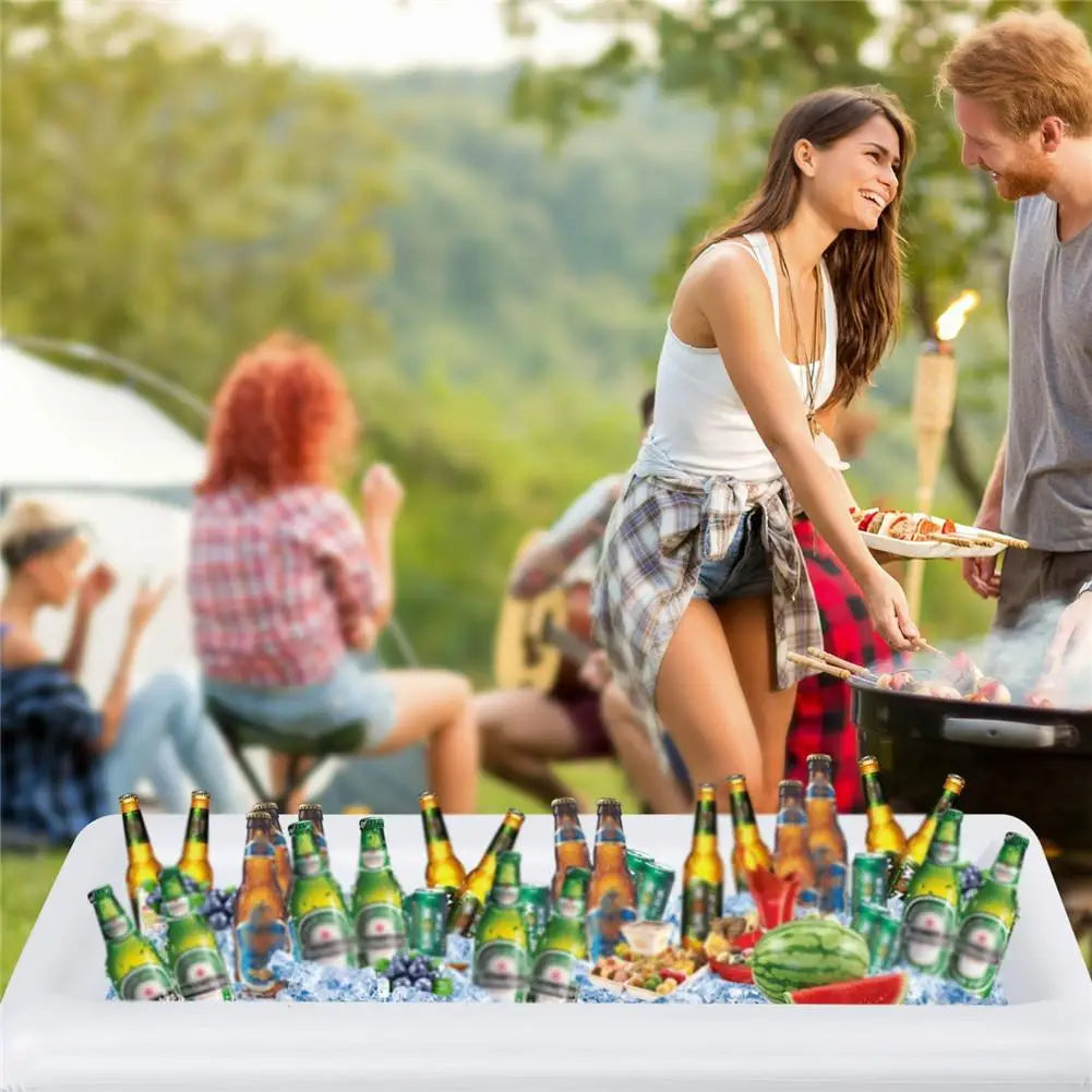 Inflatable Serving Bar and Ice Cooler for Picnics, Parties, and Camping - Premium bar from Lizard Vigilante - Just $23.88! Shop now at Lizard Vigilante