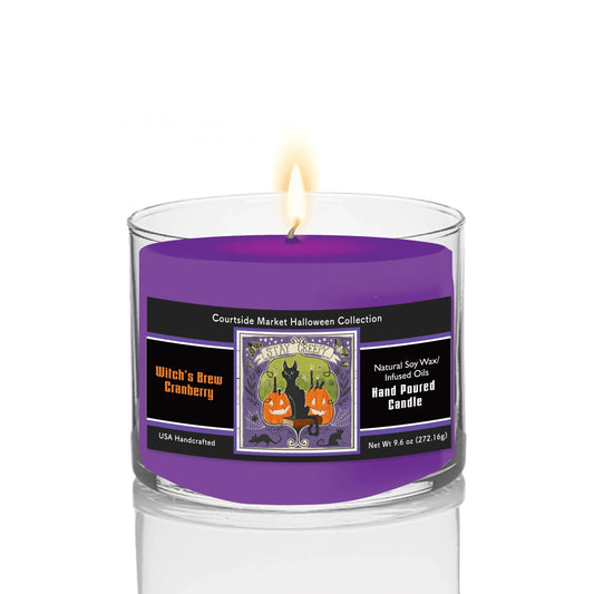 TD Courtside Market Stay Creepy V Soy Wax Custom Scented Candle in Glass Jar for Valentine's Day or Holidays Oil Material