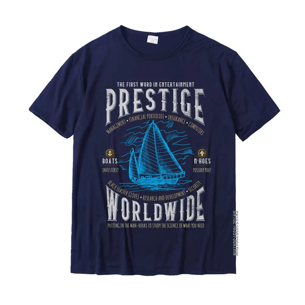 Prestige Worldwide Step Brothers Boats Graphic Long Sleeve T-Shirt – Classic Crew Neck, Hip-Hop & Punk Inspired Cotton Top for Adults - Premium tee from Lizard Vigilante - Just $23.88! Shop now at Lizard Vigilante