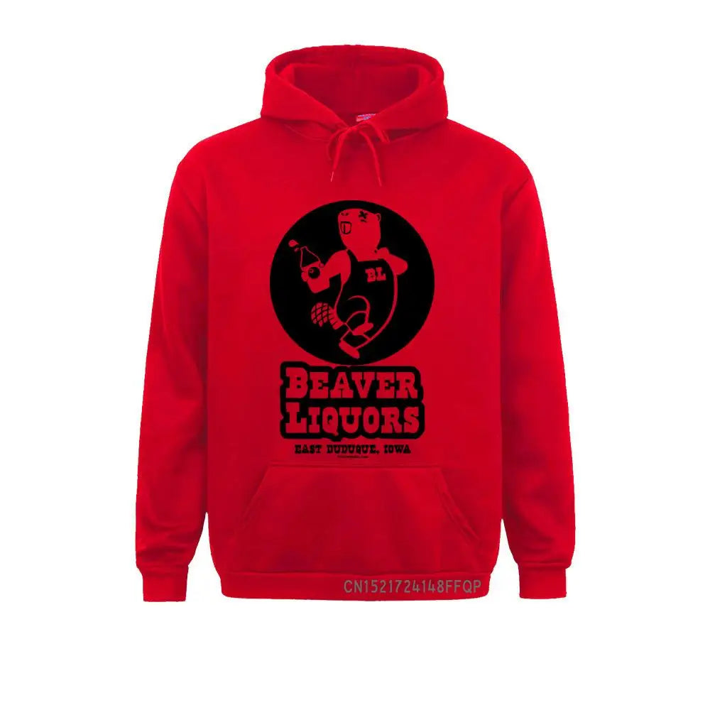 Beaver Liquors Men Sweatshirt Slim Fit Men's Funny Rude Novelty Humor Sweatshirts Hoodies - Premium Hoodie from Lizard Vigilante - Just $47.99! Shop now at Lizard Vigilante