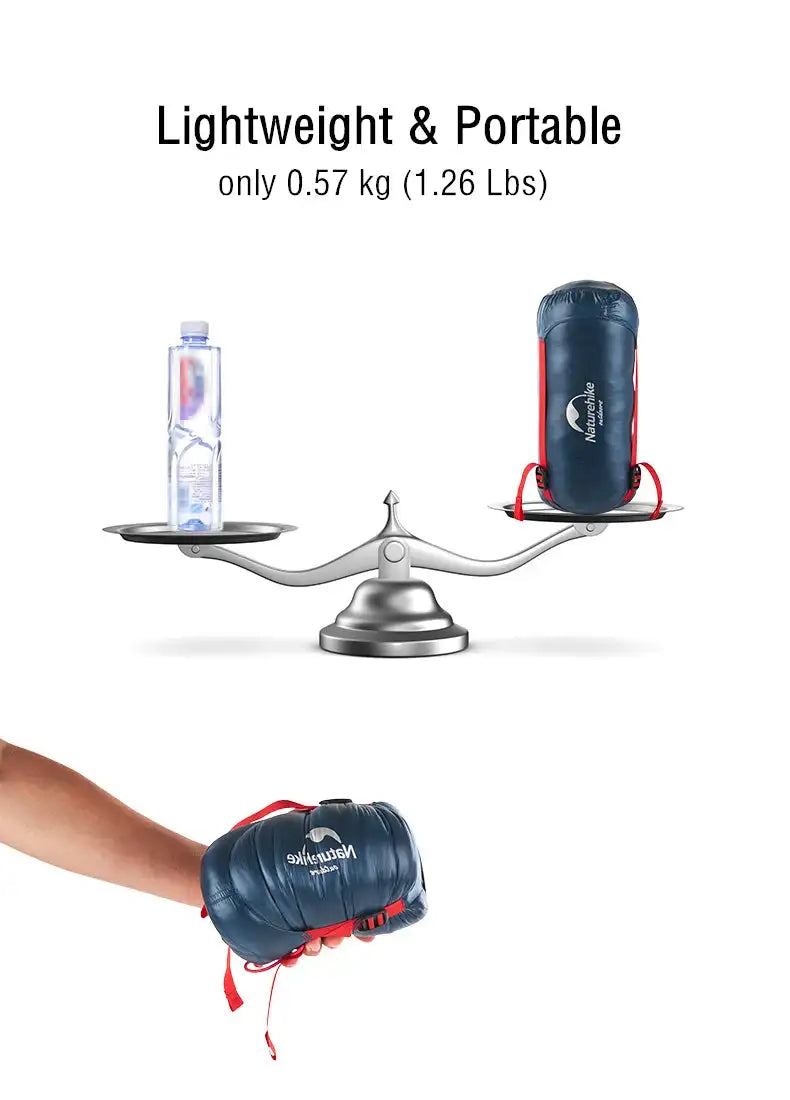 Naturehike CW280 Sleeping Bag Winter Waterproof Goose Down Sleeping Bag Ultralight CWM400 Hiking Camping Sleeping Bag