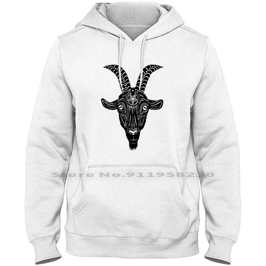 Midnight Feast Black Metal Goat Hoodie – Gothic Nightcore Edition for Fans of Delicious Darkness - Premium hoodie from Lizard Vigilante - Just $35.99! Shop now at Lizard Vigilante