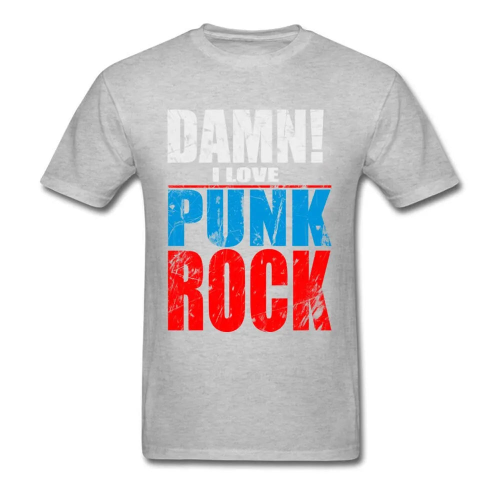 Damn I Love Punk Rock T Shirts Men Tee Shirt Men's - Premium t-shirt from Lizard Vigilante - Just $23.49! Shop now at Lizard Vigilante