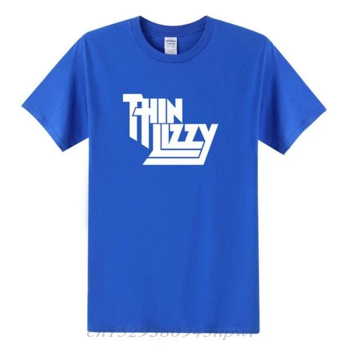 Thin Lizzy Heavy Metal Rock Band T Shirt Men Tops Music Singer T-shirt Short Sleeve Cotton O-neck Tee Top Clothes - Premium T-shirt from Lizard Vigilante - Just $22.99! Shop now at Lizard Vigilante