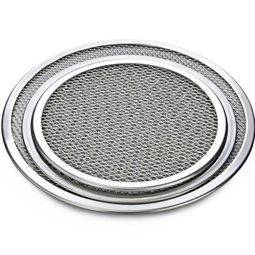 Non-Stick Aluminum Pizza Screen Pan - Seamless Baking Tray, 6-22 Inch, Eco-Friendly Metal Net Bakeware - Premium baking tray from Lizard Vigilante - Just $12.88! Shop now at Lizard Vigilante