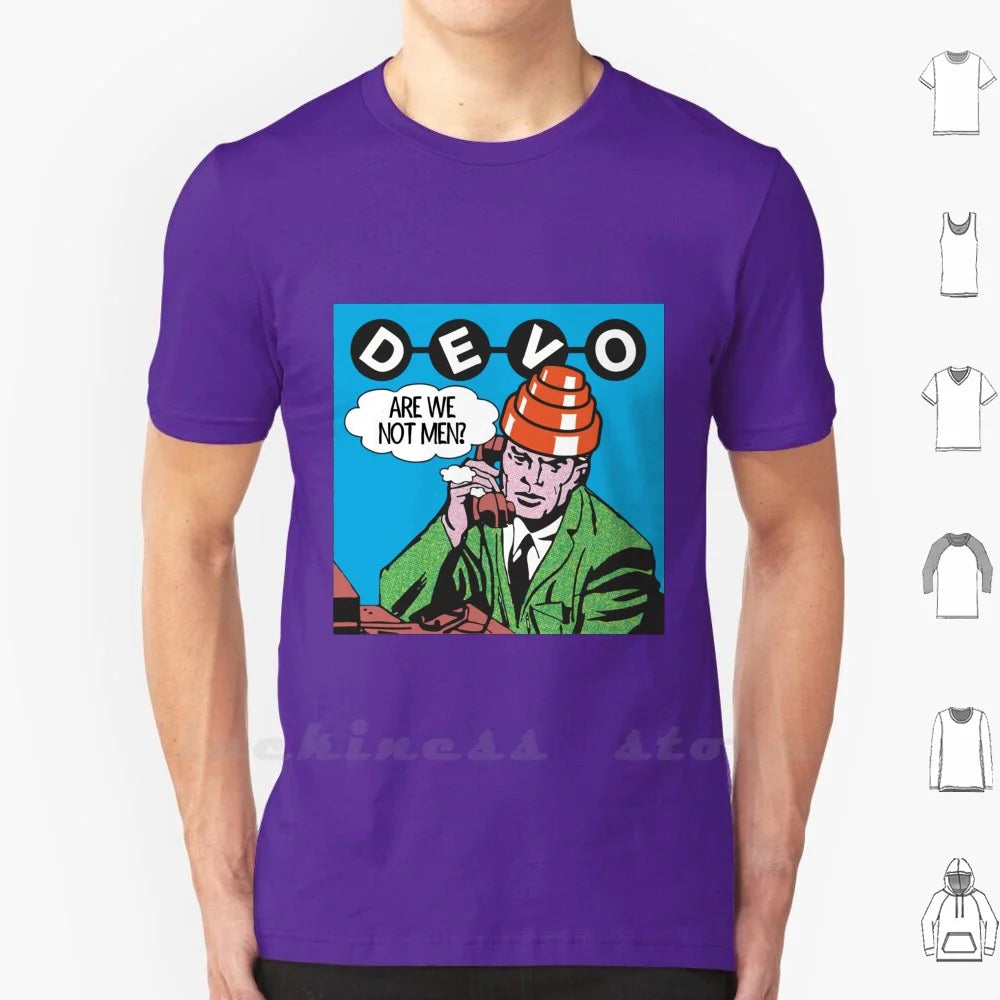 Devo Are We Not Men ? T Shirt Big Size Devo Are We Not Men Devo Helmet Devo Hat Devo Are We Not Men Whip It New Wave - Lizard Vigilante