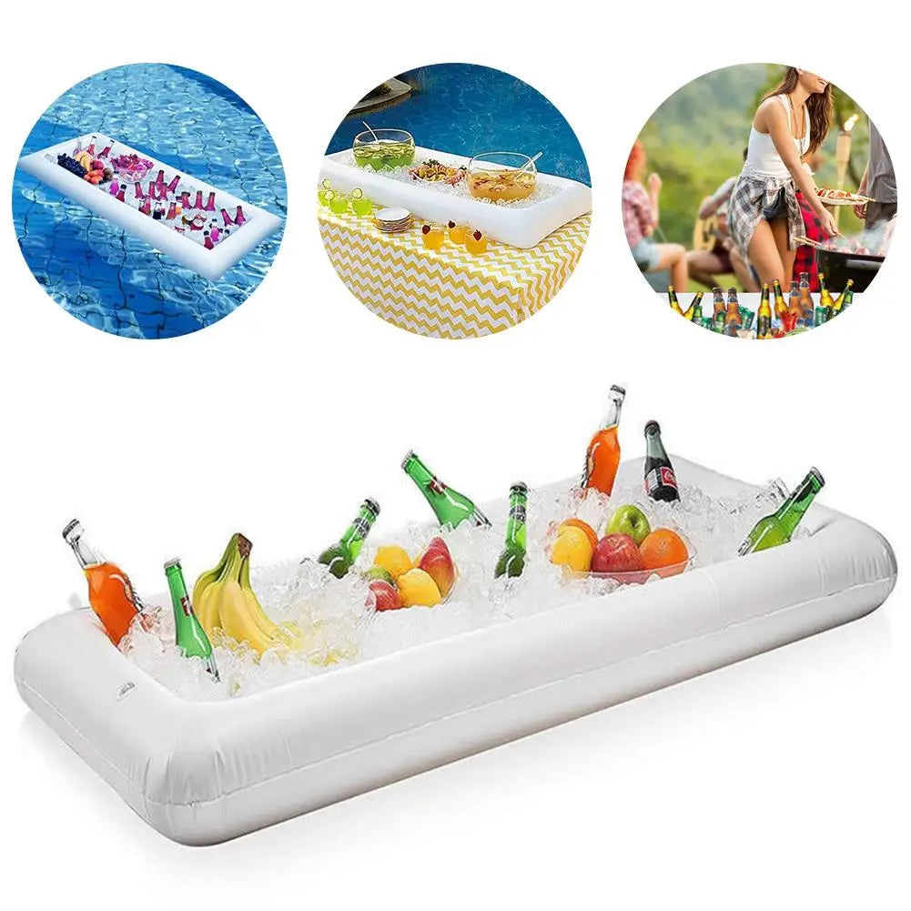 Inflatable Serving Bar and Ice Cooler for Picnics, Parties, and Camping - Premium bar from Lizard Vigilante - Just $23.88! Shop now at Lizard Vigilante