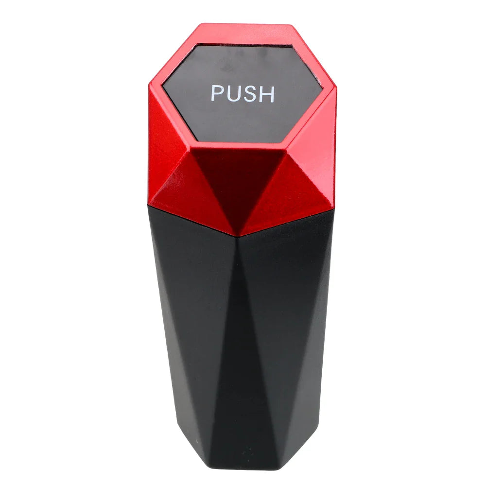 YOSOLO Mini Garbage Bin Trash Bin Car Trash Can for Car Home Bedroom Office Portable Car Dustbin with Lid Interior Accessories