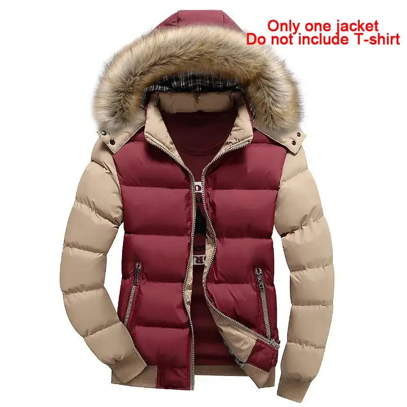 2023 New Jackets Men Winter Warm Faux fur Hoodies Outwear Slim Mens Coats Windbreaker Men Jacket chaqueta hombre MY132