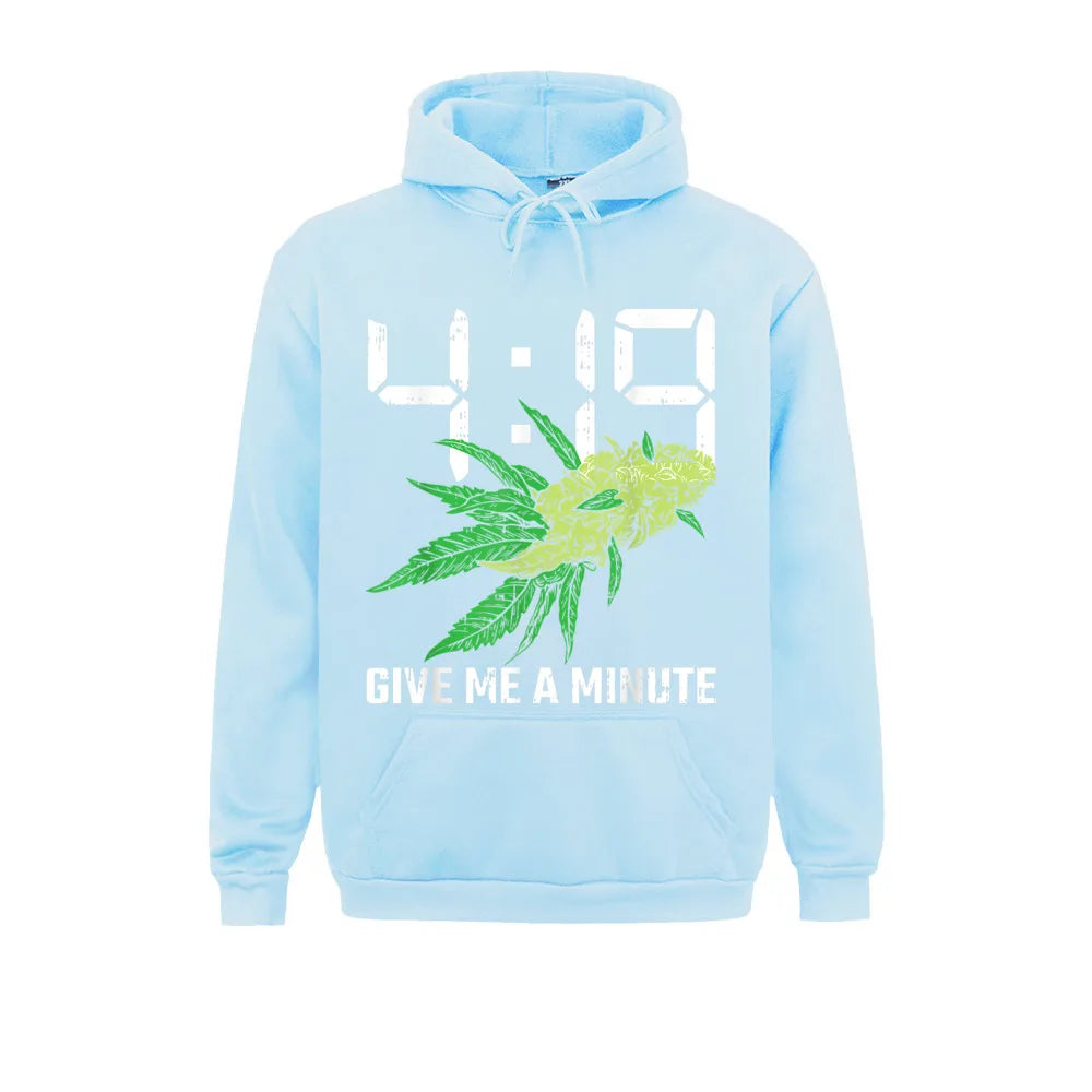 Custom 419 Give Me A Minute 420 Weed Funny Marijuana Lover Gifts Mens Sweatshirts Rife Lovers Day Long Sleeve Hoodies Sportswear - Premium Long-sleeve hoodie from Lizard Vigilante - Just $33.99! Shop now at Lizard Vigilante