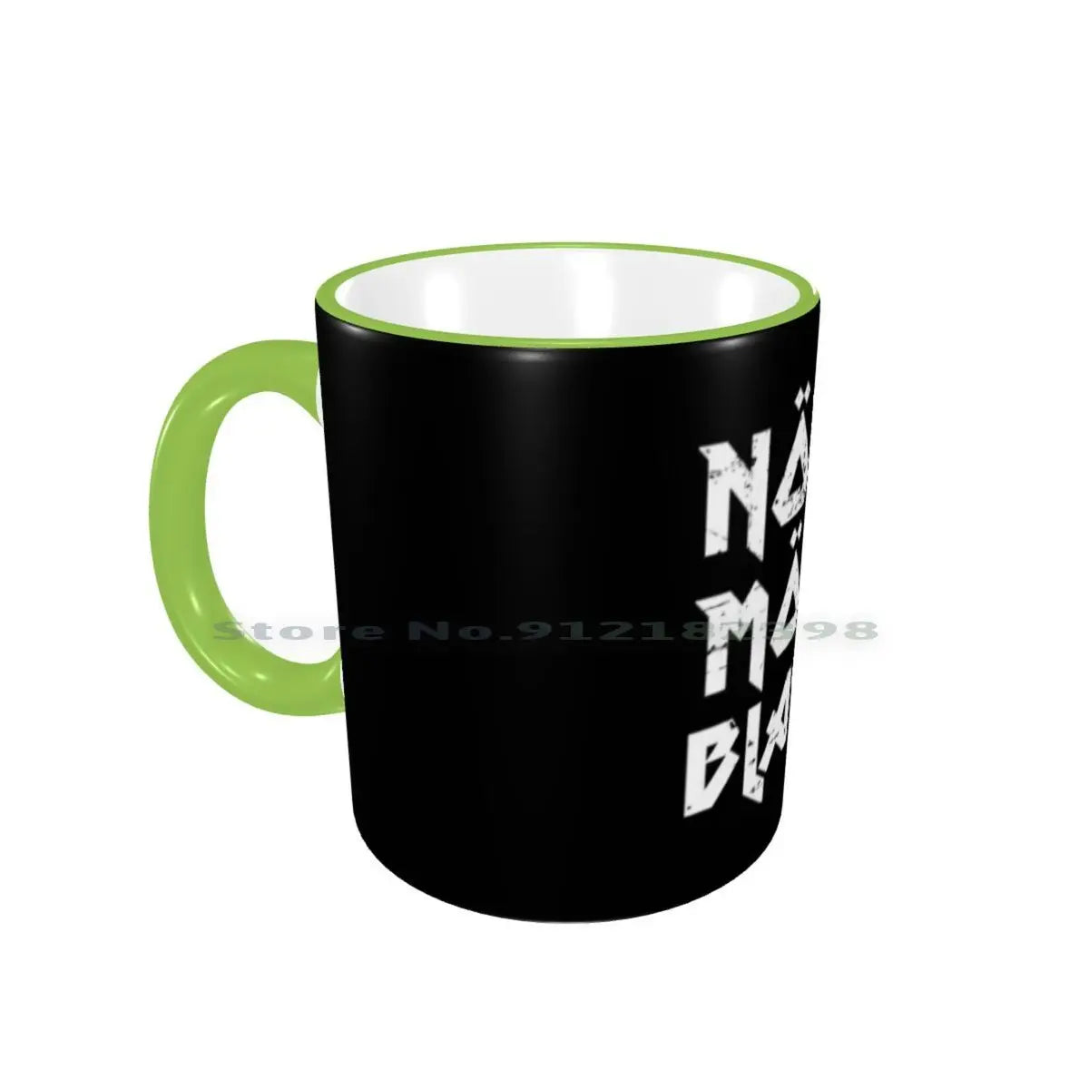 None More Black Ceramic Mugs Coffee Cups Milk Tea Mug None More Black Black Spinal Tap Band Funny Heavy Metal Music Movie - Premium Mug from Lizard Vigilante - Just $17.69! Shop now at Lizard Vigilante