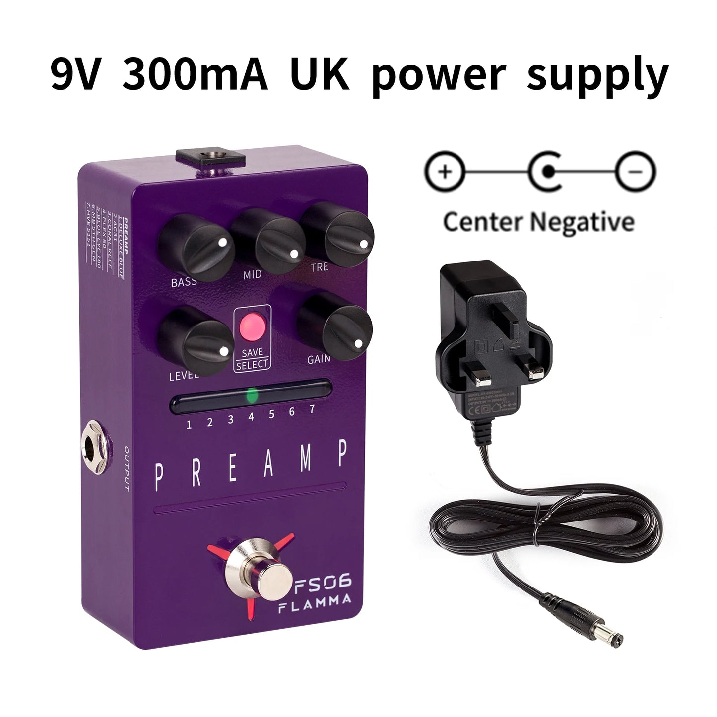 ⚡ FLAMMA FS06 Tone Reaper Preamp Pedal — 7-Channel Digital Amp Simulator with Preset Slots, Dual Modes & Built-In Cab Simulation