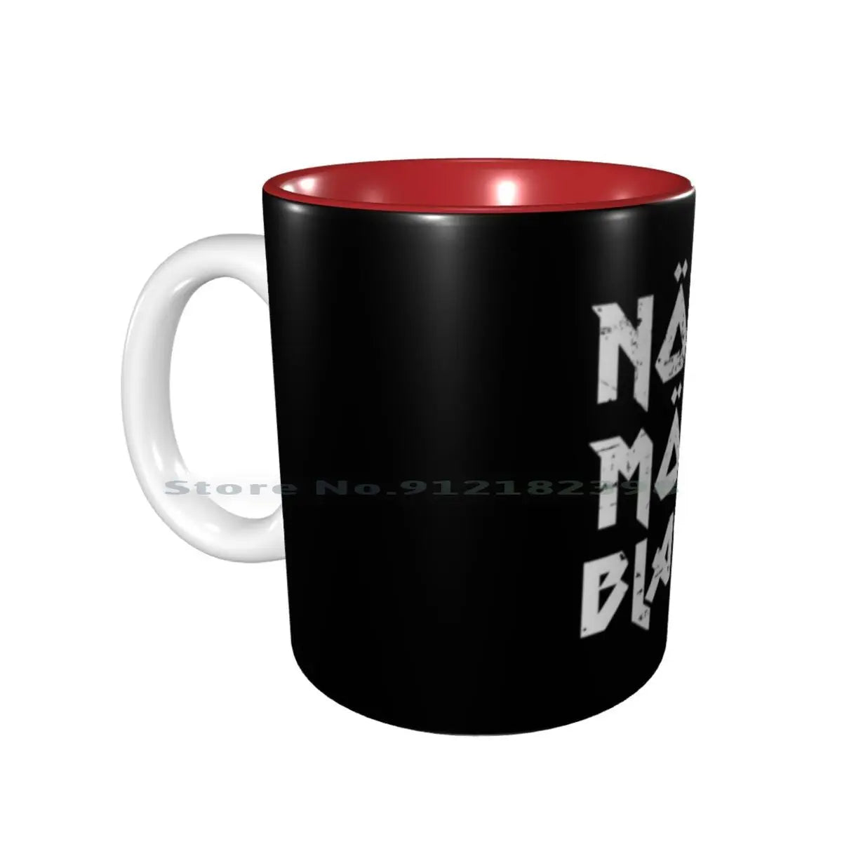 None More Black Ceramic Mugs Coffee Cups Milk Tea Mug None More Black Black Spinal Tap Band Funny Heavy Metal Music Movie - Premium Mug from Lizard Vigilante - Just $17.69! Shop now at Lizard Vigilante