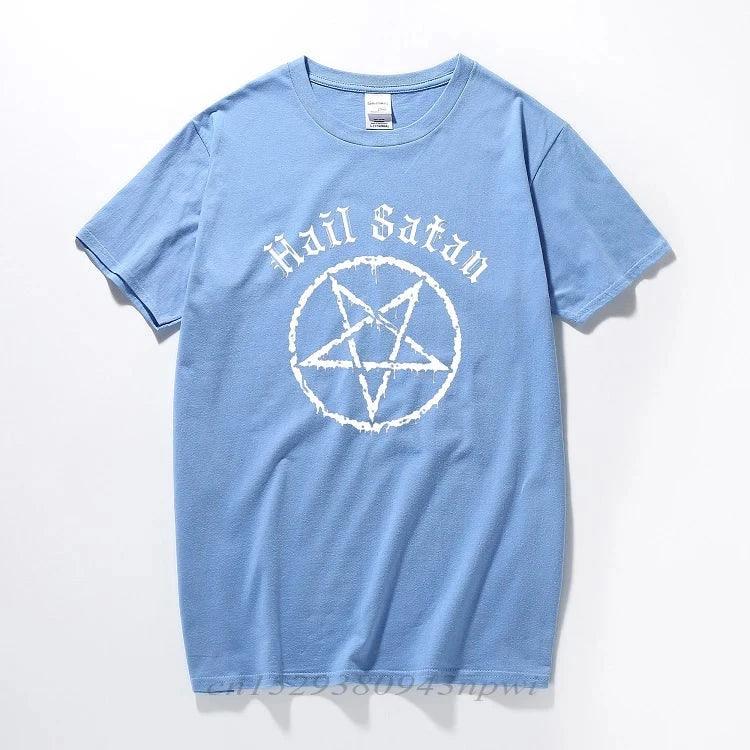 Hail Satan T-Shirt Pentagram - Lizard Vigilante