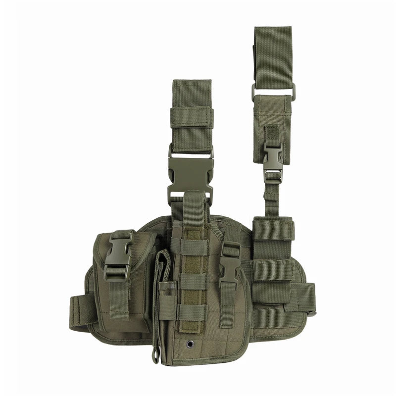 Tactical Leg Gun Holster Outdoor Multi-function Camouflage Bag Tied Leg Pistol Protective Cover Phone Pocket Hunting Gear - Premium  from Lizard Vigilante - Just $29.99! Shop now at Lizard Vigilante