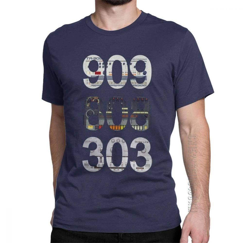 Roland 909 808 303 Classic Synth Drum Machine T Shirt Man Brand Tops Popular O Neck Pure Cotton Tees - Lizard Vigilante