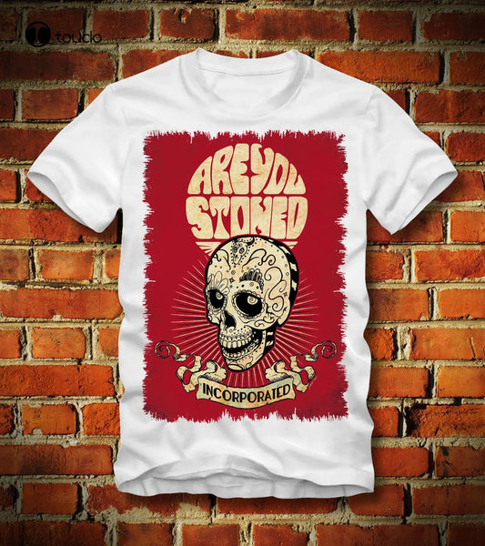 Are You Stoned Skull T-Shirt | Funny Tee for Weed Lovers | Summer Casual Wear - Premium T-Shirt from Lizard Vigilante - Just $26.88! Shop now at Lizard Vigilante