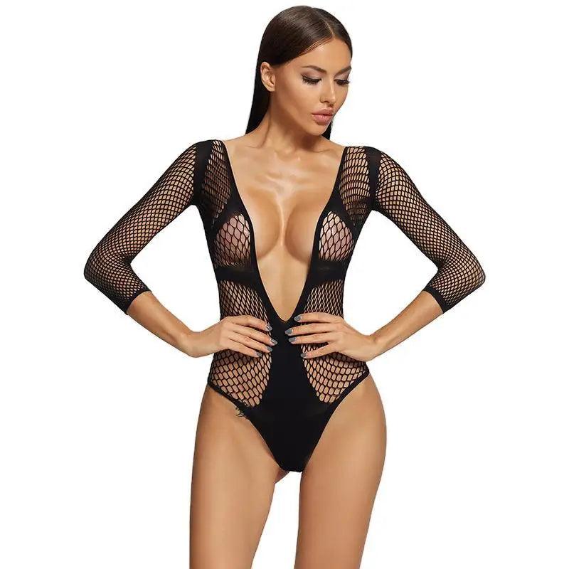 Sheer Illusion Mesh Swimsuit (Women's) | One-Piece Beachwear - Premium swimsuit from Lizard Vigilante - Just $21.99! Shop now at Lizard Vigilante