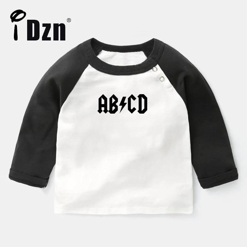 iDzn Baby Boys Girls T Shirt Kids ABCD Funny Rock Gifts for New Family's Clothing Cute Print Tee Tops Long Sleeve T-shirts - Premium baby clothes from Lizard Vigilante - Just $22.99! Shop now at Lizard Vigilante