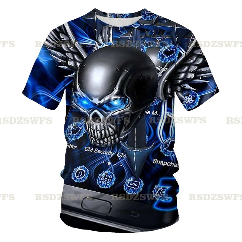 Skull Chug Society – 3D Beer-Drinking T-Shirt for Rockers, Rebels & Weekend Warriors - Premium tee from dsers - Just $54.99! Shop now at Lizard Vigilante