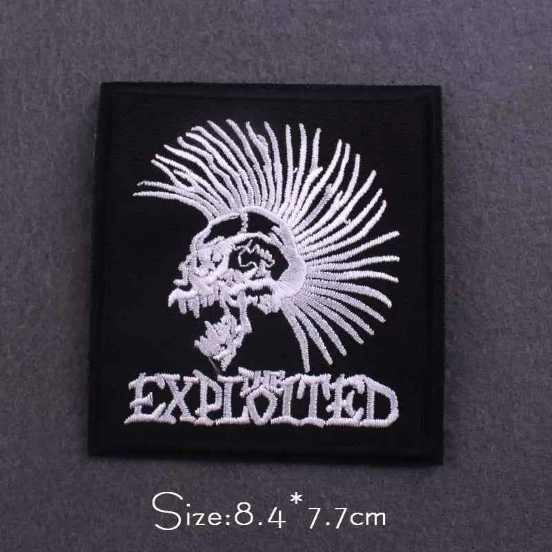 Metal Band Patches For Clothes Music Band Patch Iron On Patches On Clothes Hippie Rock Patch Punk Badge Stickers Appliques - Premium  from Lizard Vigilante - Just $2.99! Shop now at Lizard Vigilante