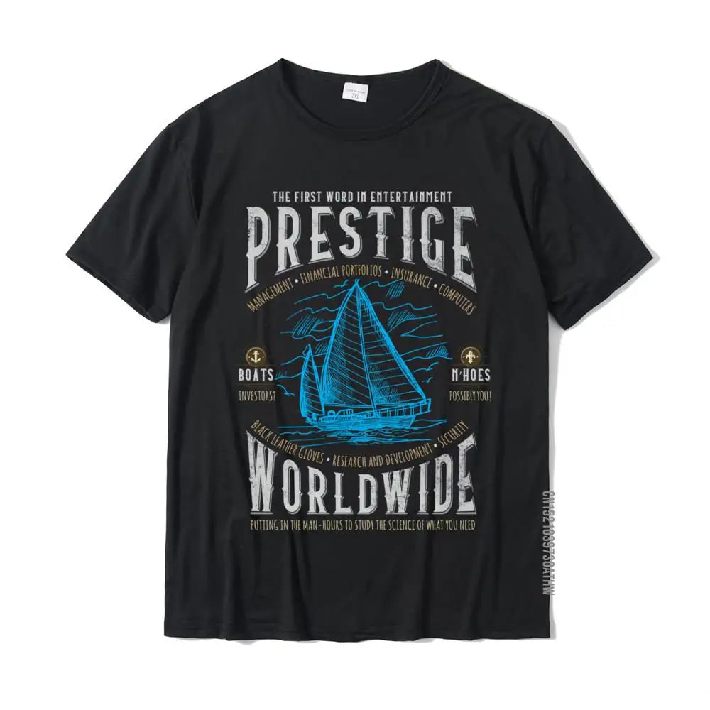 Prestige Worldwide Step Brothers Boats Graphic Long Sleeve T-Shirt – Classic Crew Neck, Hip-Hop & Punk Inspired Cotton Top for Adults - Premium tee from Lizard Vigilante - Just $23.88! Shop now at Lizard Vigilante