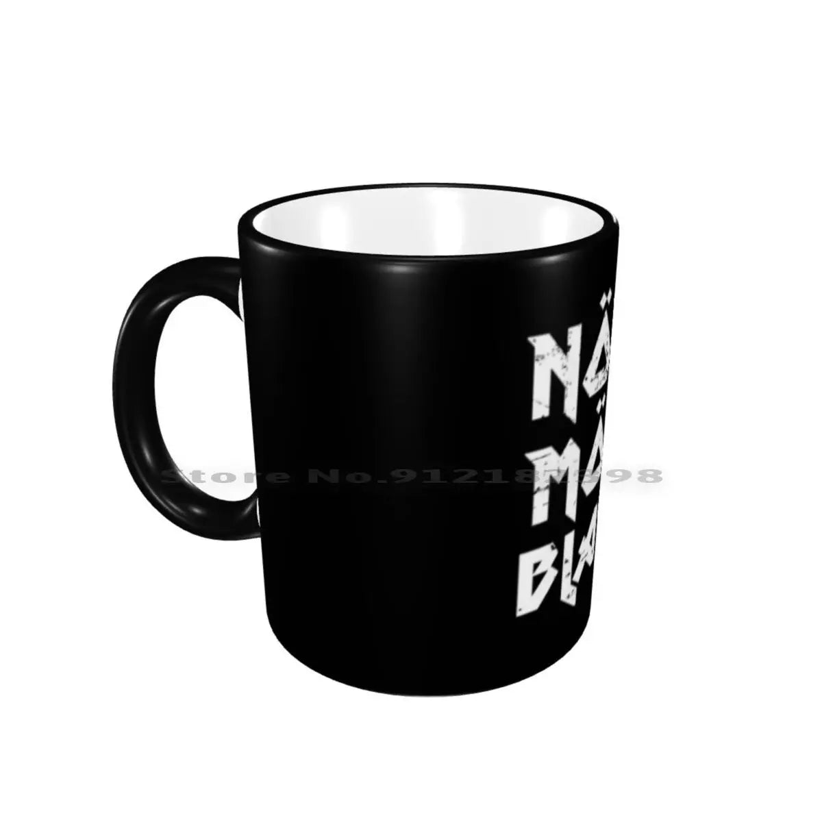 None More Black Ceramic Mugs Coffee Cups Milk Tea Mug None More Black Black Spinal Tap Band Funny Heavy Metal Music Movie - Premium Mug from Lizard Vigilante - Just $17.69! Shop now at Lizard Vigilante