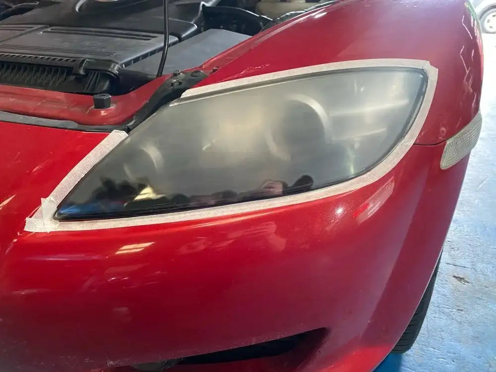 Car Headlight Lens Restoration Kit with EU/US Plug Headlamp Restore Polishing Cleaning Tools 100ml/200ml