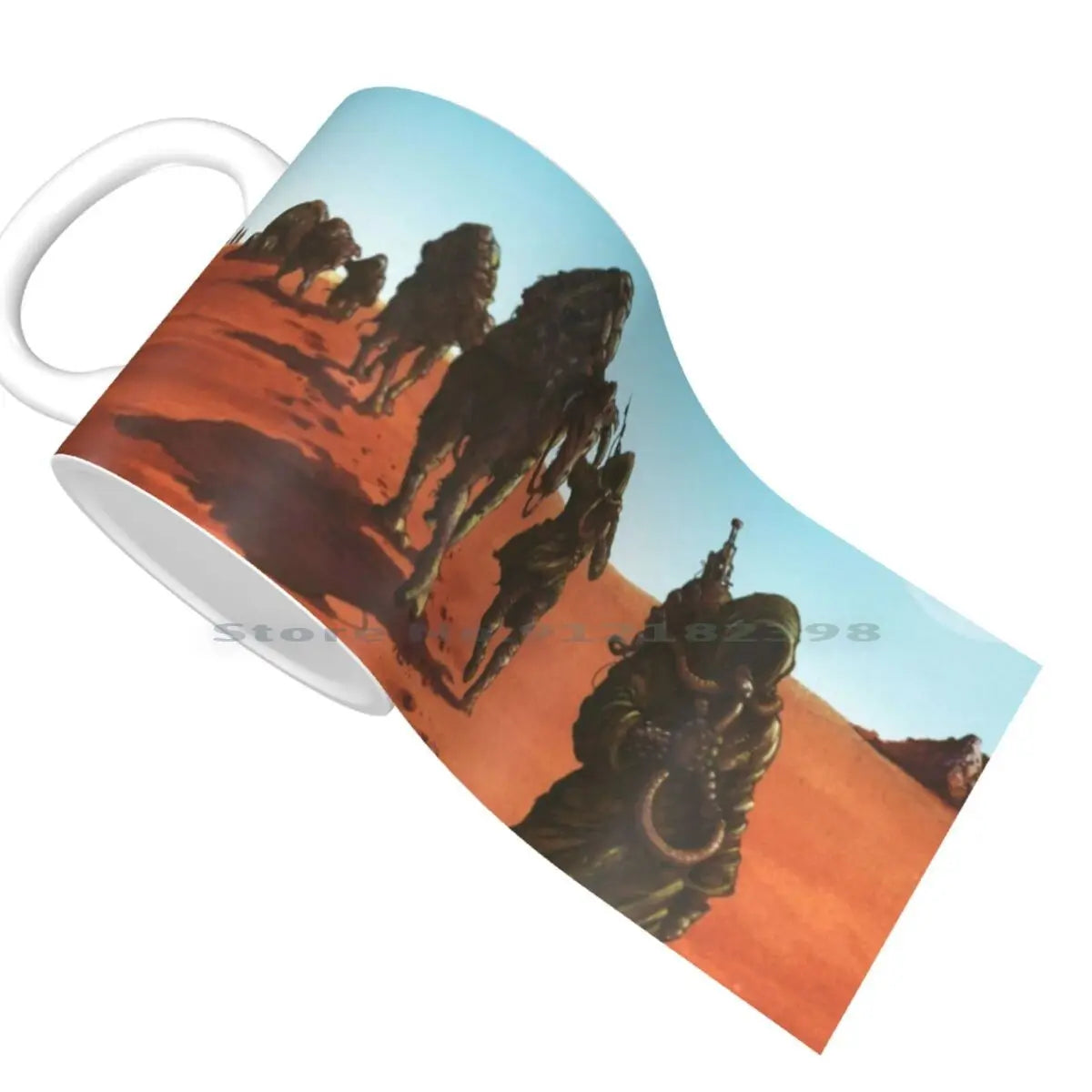 Sleep-Dopesmoker Ceramic Mug – Doom Metal Album Cover Coffee Cup for Music Fans - Premium mug from Lizard Vigilante - Just $19.99! Shop now at Lizard Vigilante