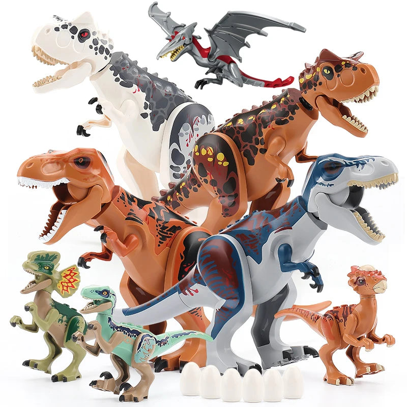 Dinosaurs Figures Bricks Building Blocks Velociraptor Jurassic Dino World Large T-Rex Triceratops Indominus Rex Toys For Kids - Premium toys from Lizard Vigilante - Just $1.99! Shop now at Lizard Vigilante