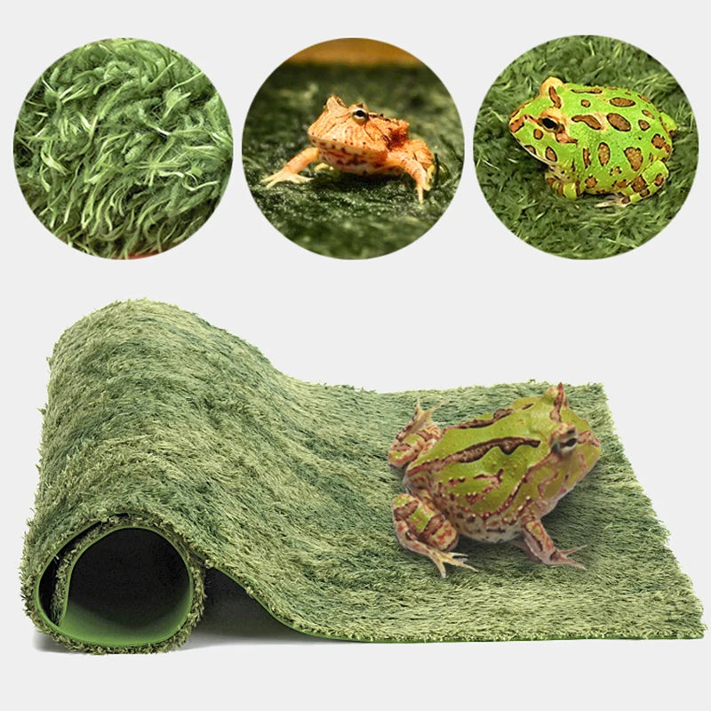 Double Layer Reptile Mats Pets Moss Carpet Cushion Material Frog Tortoise Snake Lizard Mats Moisturizing Fake Lawn - Premium  from Lizard Vigilante - Just $12.99! Shop now at Lizard Vigilante