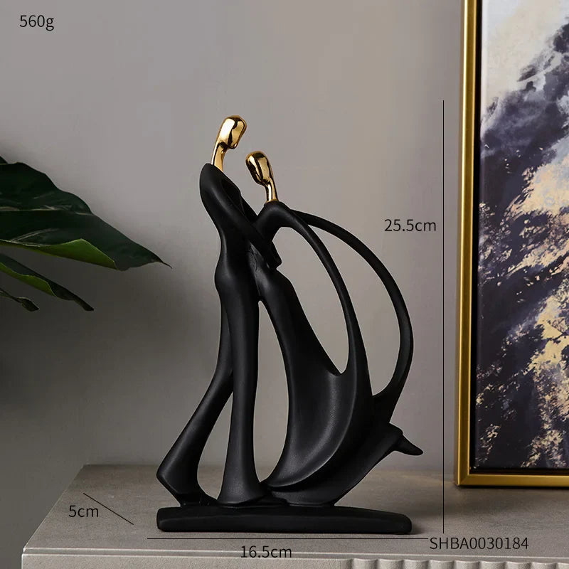 Abstract Sculpture Human Figurines Modern Home Decoration Resin Character Statue Living Room Office Bookshelf Decor Accessories