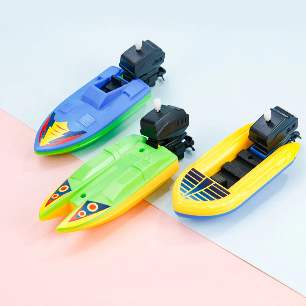 Classic Wind-Up Speed Boat Bath Toy – Floating Clockwork Boat for Kids, Perfect for Bath Time Fun - Premium toy from Lizard Vigilante - Just $14.99! Shop now at Lizard Vigilante