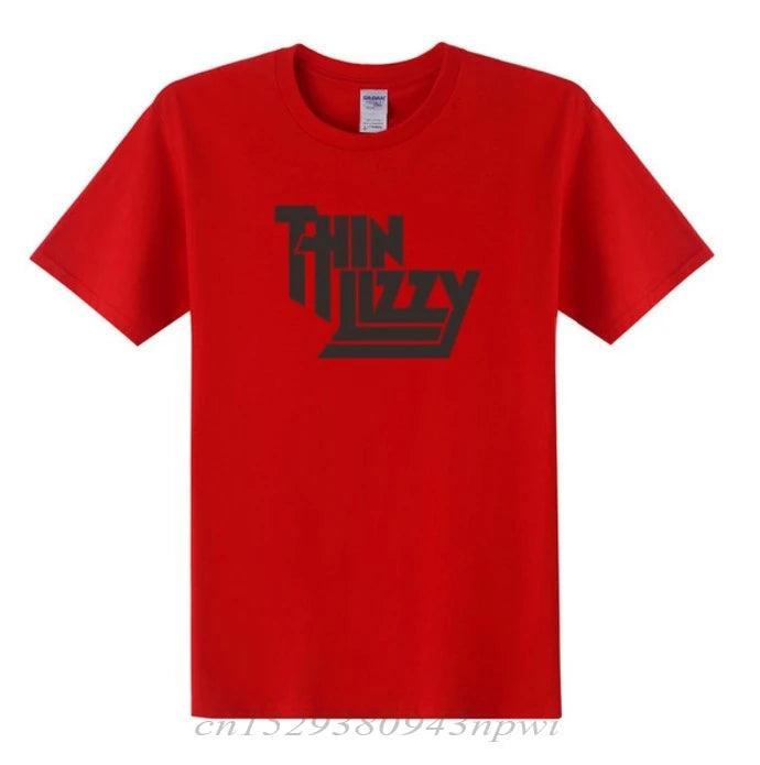 Thin Lizzy Heavy Metal Rock Band T Shirt Men Tops Music Singer T-shirt Short Sleeve Cotton O-neck Tee Top Clothes - Premium T-shirt from Lizard Vigilante - Just $22.99! Shop now at Lizard Vigilante