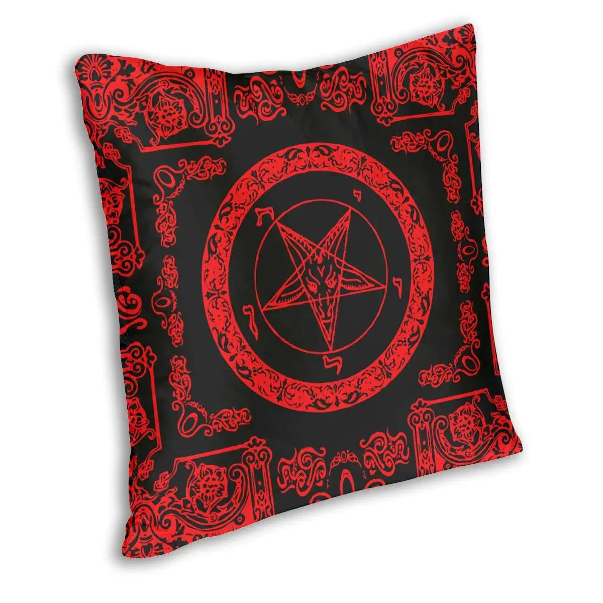 Sabbatic Goat Baphomet Pillowcase - A Darkly Elegant Accent - Premium pillow from Lizard Vigilante - Just $15.99! Shop now at Lizard Vigilante