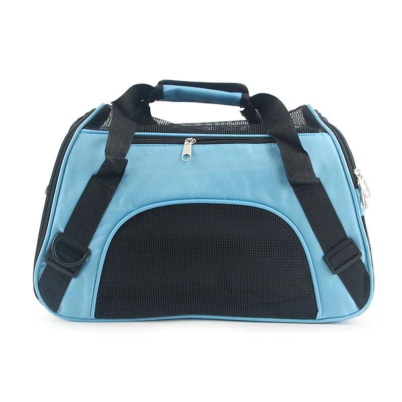 Soft-sided Carrying Portable Pet Bag Pink Dog Carrier Bags Blue Cat Travel Breathable Handbag - Lizard Vigilante
