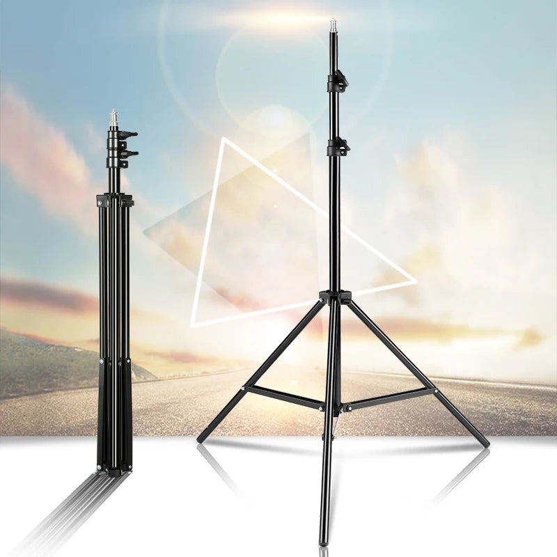 200cm Adjustable Photography Tripod Light Stand with 1/4 Screw Head, Lightweight Aluminum Tripod for Ring Light, Phone & DSLR Cameras – Pro Photo Studio Support - Premium light stand from Lizard Vigilante - Just $21.99! Shop now at Lizard Vigilante