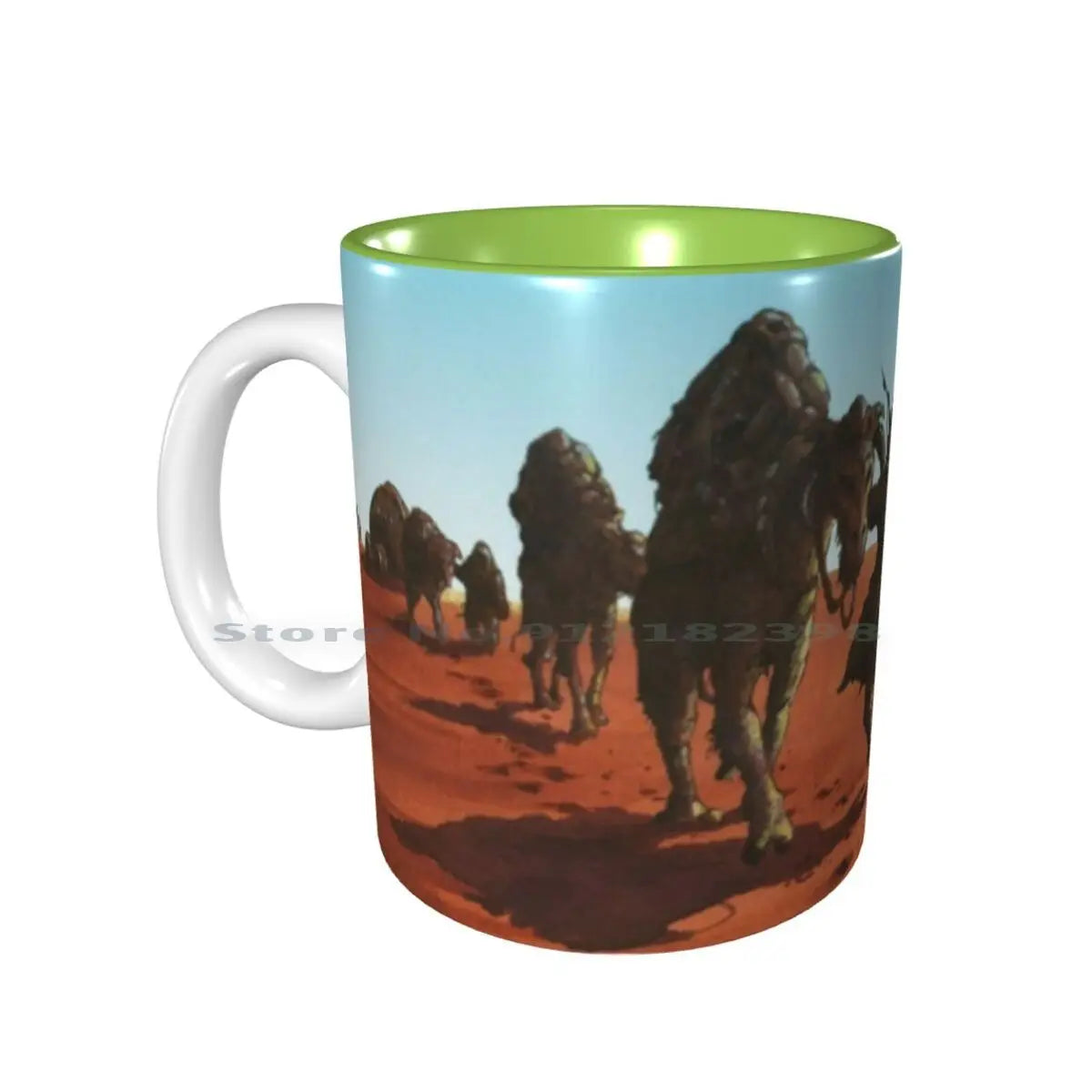 Sleep-Dopesmoker Ceramic Mug – Doom Metal Album Cover Coffee Cup for Music Fans - Premium mug from Lizard Vigilante - Just $19.99! Shop now at Lizard Vigilante