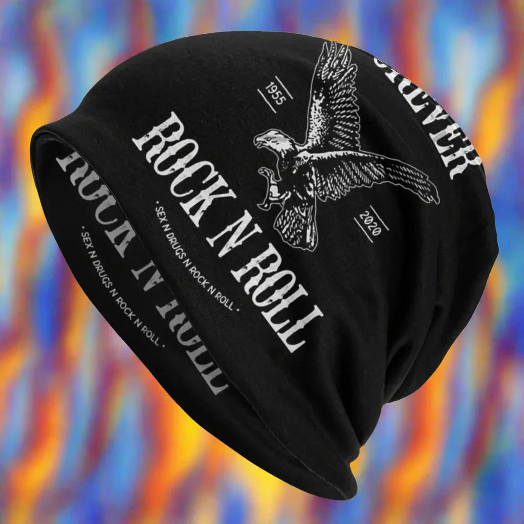 Forever Rock N Roll Outdoor Beanie for Men and Women, Casual Cartoon Cap - Premium  from Lizard Vigilante - Just $19.88! Shop now at Lizard Vigilante