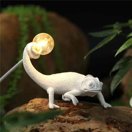 Resin Lizard Night Light Living Room Bedroom Modern Animal Chameleon Wall Lamps Led Table Lamps Home Decor Luminarie - Premium lizard light from Lizard Vigilante - Just $36.99! Shop now at Lizard Vigilante