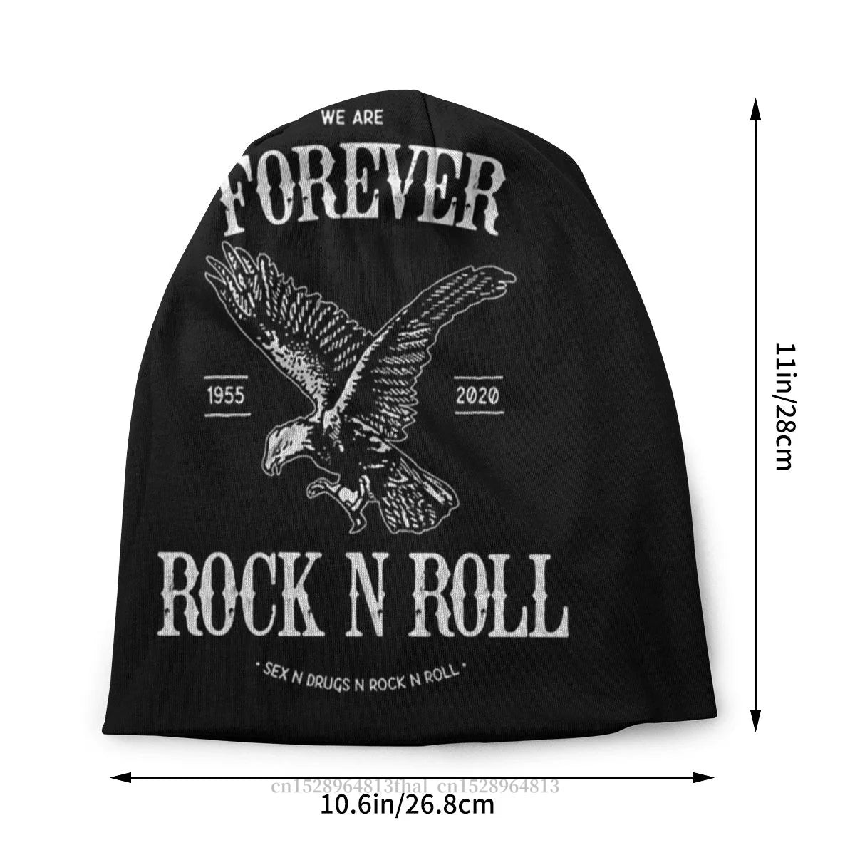 Forever Rock N Roll Outdoor Beanie for Men and Women, Casual Cartoon Cap - Premium  from Lizard Vigilante - Just $19.88! Shop now at Lizard Vigilante