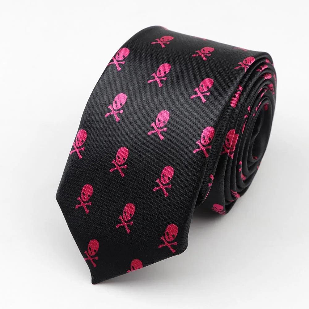 Men's Funny Fashion Tie Halloween Character Cravate Men's Party Holiday Gift Casual Wedding Neckties - Premium necktie from Lizard Vigilante - Just $16.99! Shop now at Lizard Vigilante